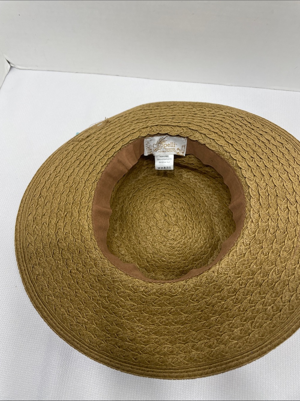 Cappelli Straw Sun Hat Multicolor Crochet Flowers - Women’s UPF NEW NWT - Picture 8 of 12
